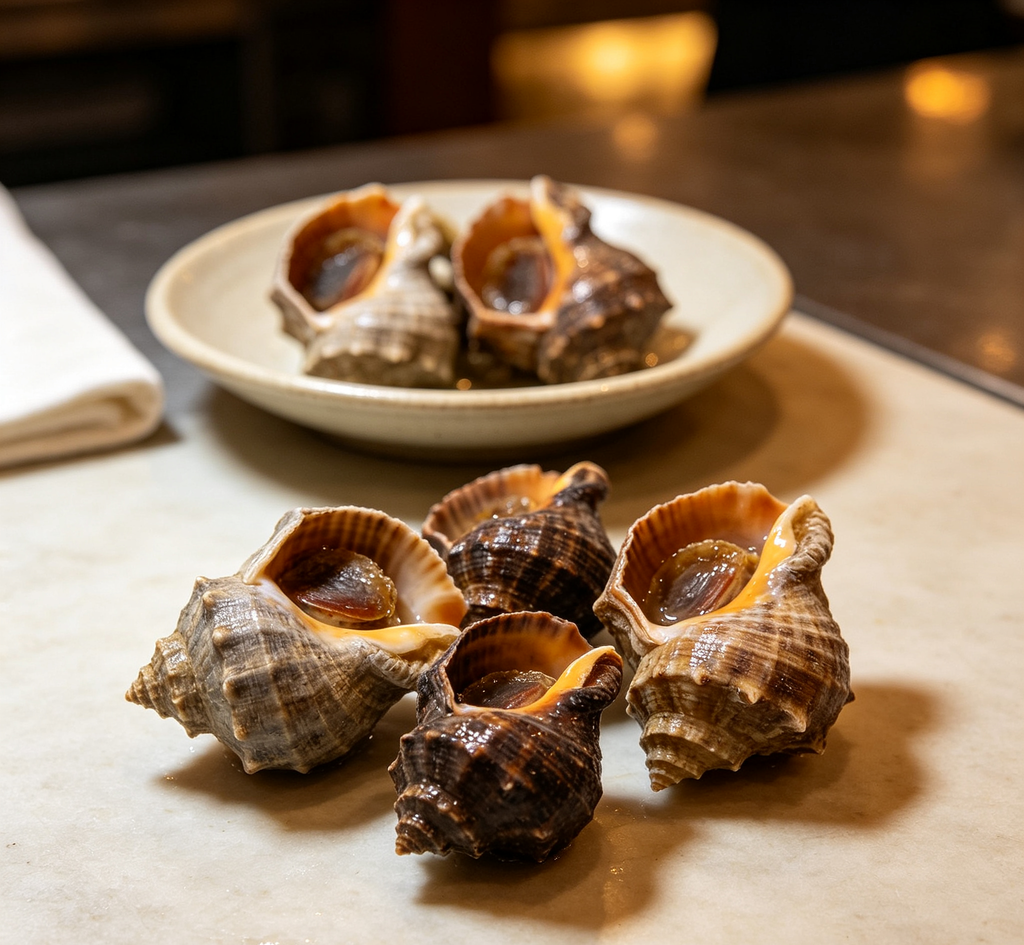 Steamed Sea Snails